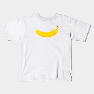 Yellow pixelated banana isolated Kids T-Shirt